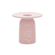 Marimekko Piirto Unikko Light Pink / Gold Candle Holder