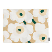 Marimekko Pieni Unikko Beige / White / Dark Green Coated Placemat