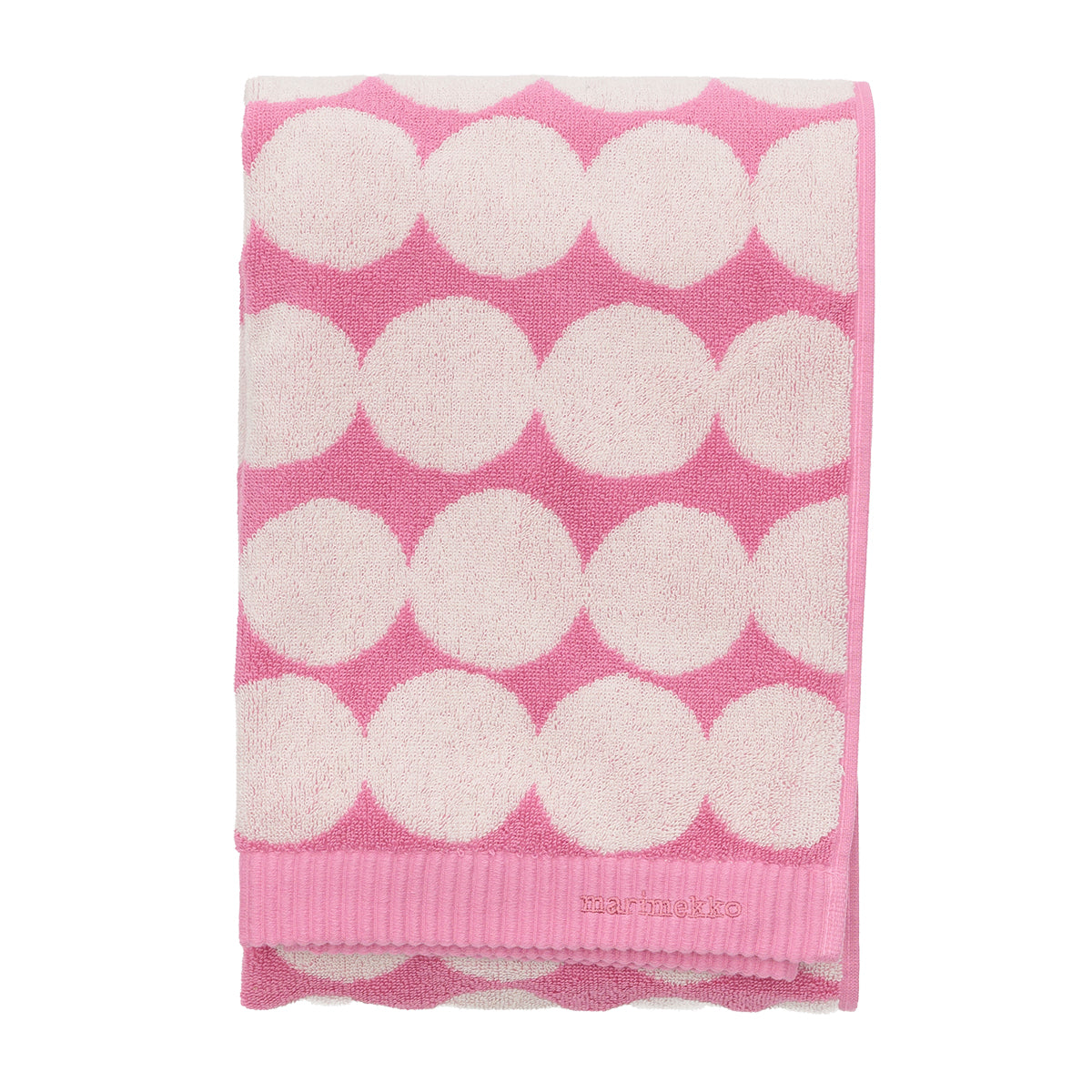 Marimekko Rasymatto Off White / Rose Pink Bath Towel