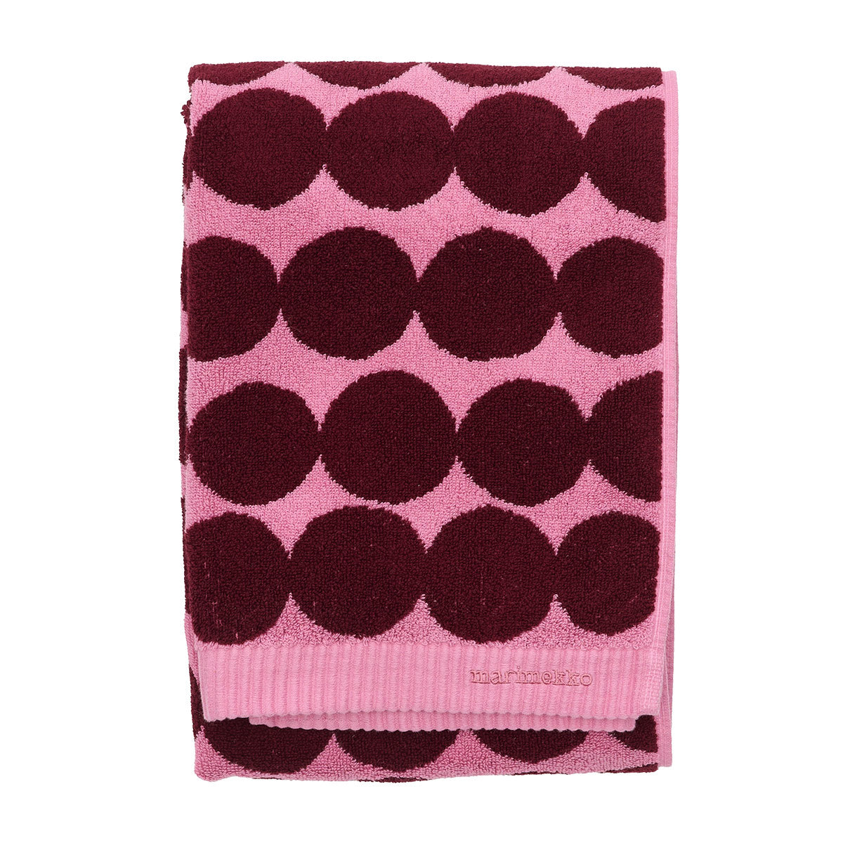 Marimekko Rasymatto Rose / Wine Red Bath Towel