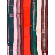 Marimekko Rutsjebane Red / Petrol / Light Pink Medium Weight Cotton Fabric