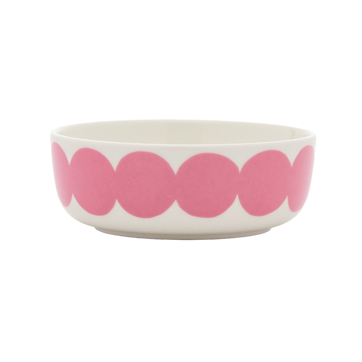 Marimekko Rasymatto White / Rose Low Soup / Cereal Bowl