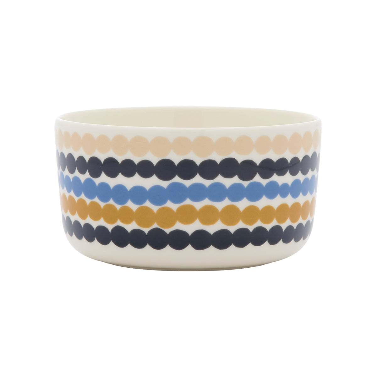 Marimekko Rasymatto White / Dusty Blue / Charcoal Soup / Cereal Bowl