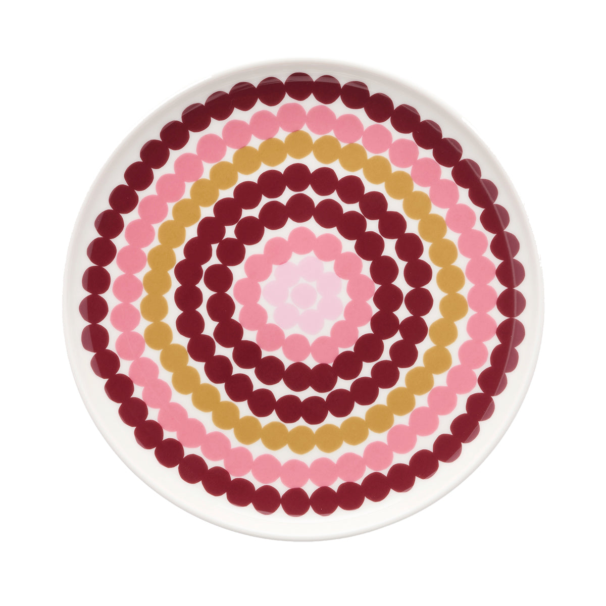 Marimekko Rasymatto White / Rose / Multi Salad Plate