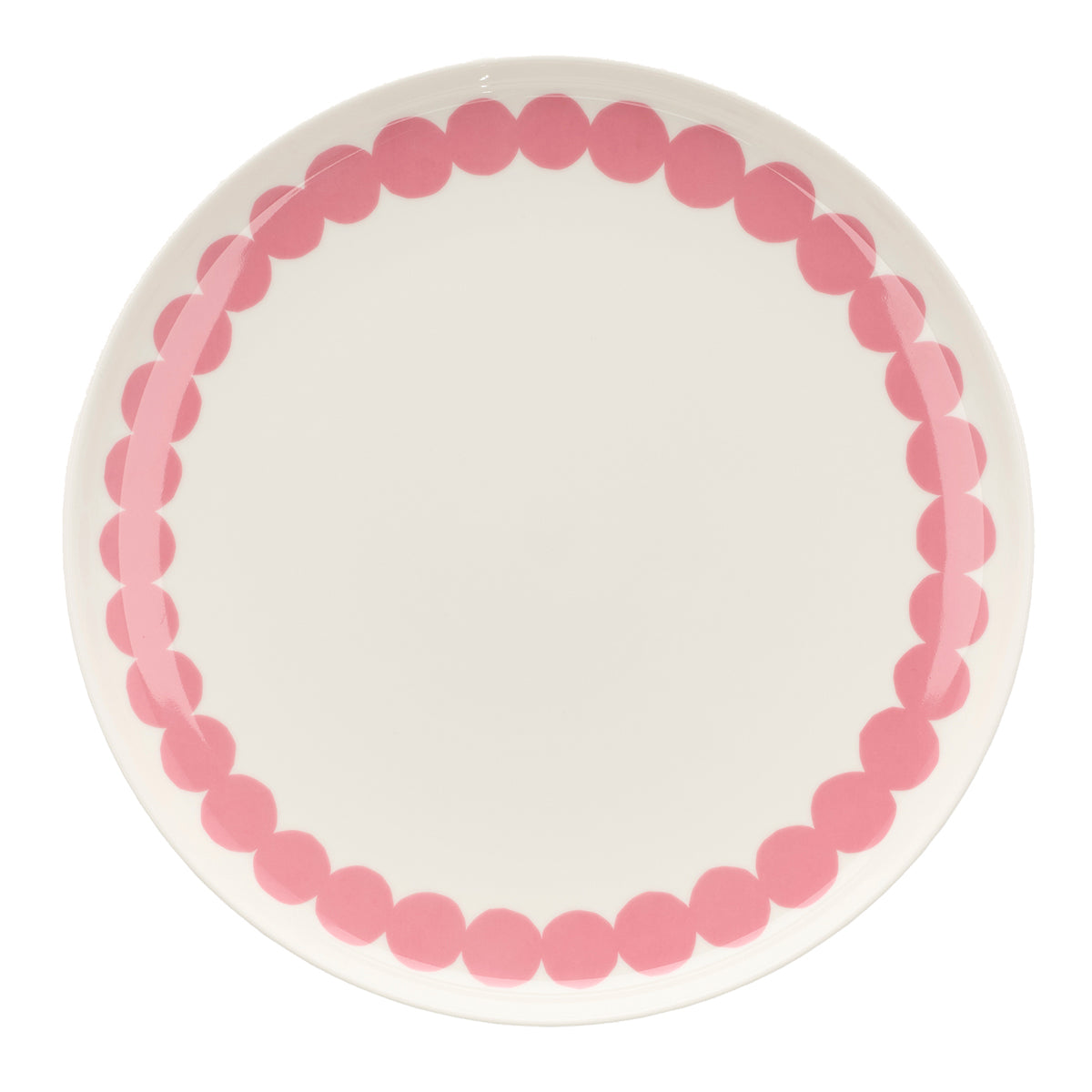 Marimekko Rasymatto White / Rose Dinner Plate