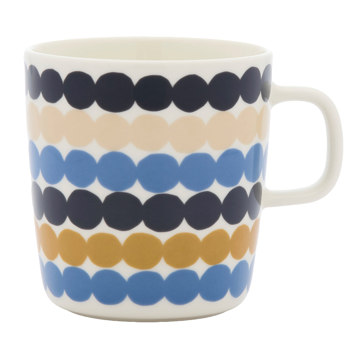 Marimekko Rasymatto White / Dusty Blue / Charcoal Large Mug