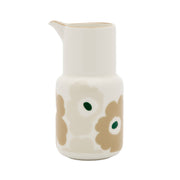 Marimekko Unikko White / Beige / Dark Green Small Carafe