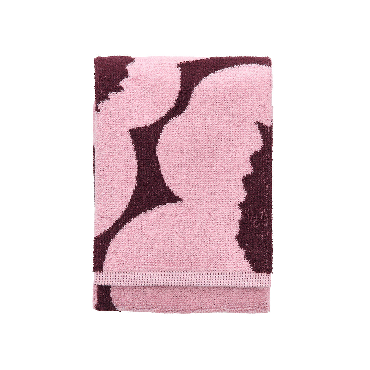 Marimekko Unikko Plum / Pink Hand Towel