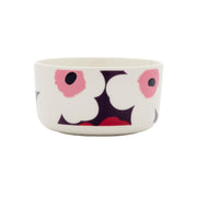 Marimekko Unikko Plum / White / Pink Soup / Cereal Bowl