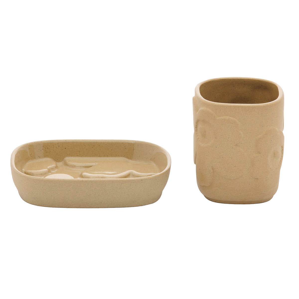 Marimekko Unikko Sandstone Bathroom Accessory Set