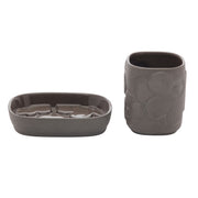 Marimekko Unikko Charcoal Bathroom Accessory Set