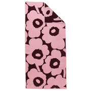 Marimekko Unikko Plum / Pink Bath Towel
