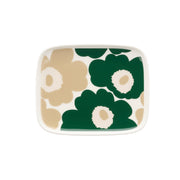 Marimekko Unikko Dark Green / Beige / White Small Plate