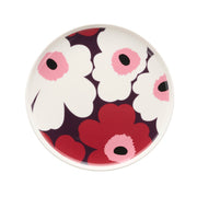 Marimekko Unikko Plum / White / Cranberry Salad Plate