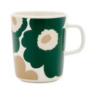 Marimekko Unikko Dark Green / White / Beige Mug