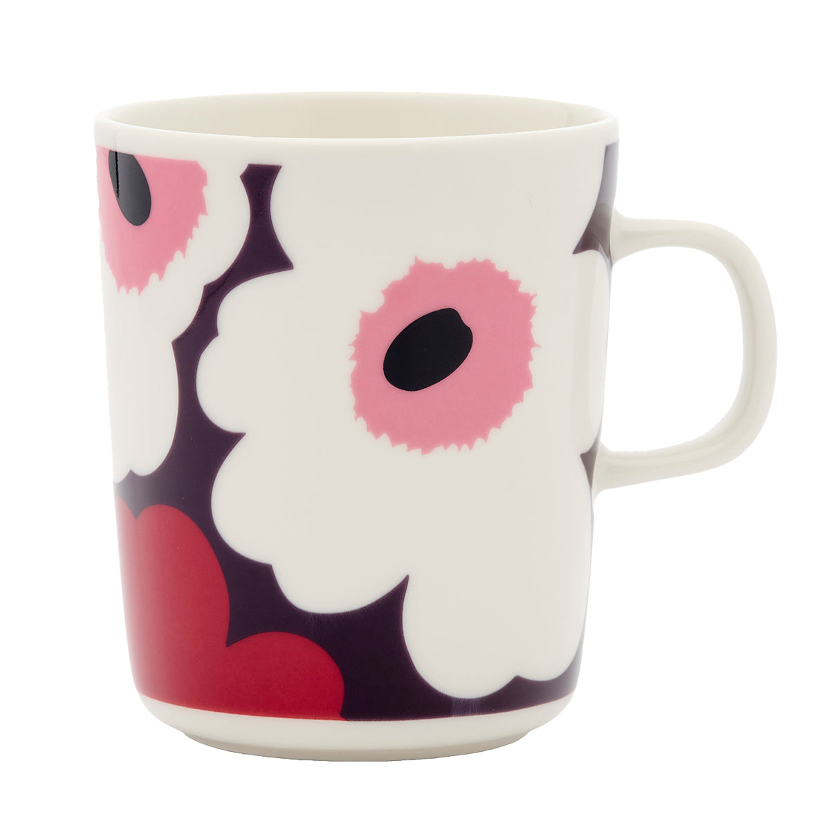 Marimekko Unikko Plum / White / Pink Mug