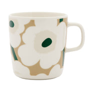 Marimekko Unikko White / Beige / Dark Green Large Mug