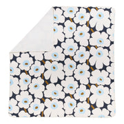 Marimekko Unikko Dark Blue / Off White / Light Blue Large Bedspread