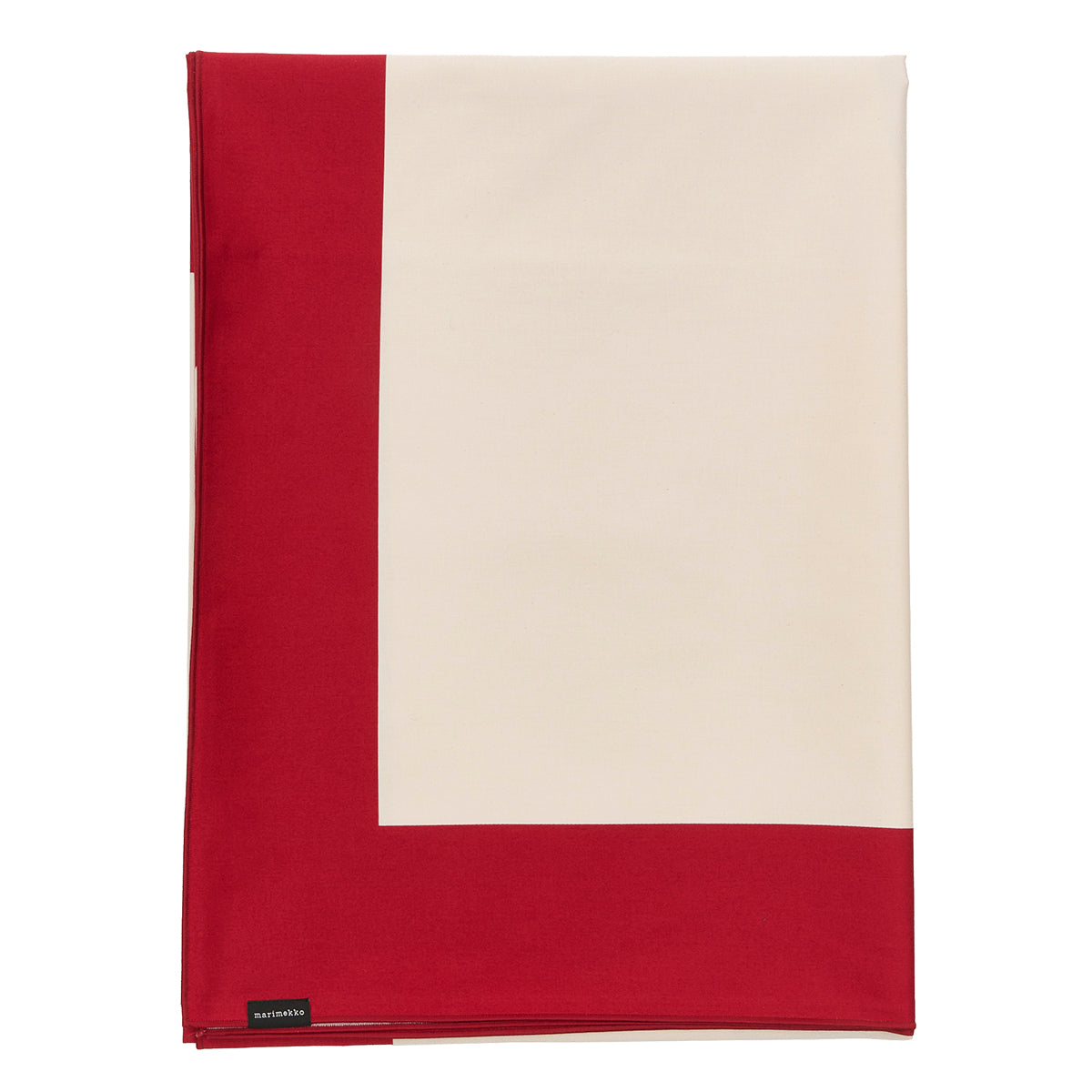 Marimekko Unikko Cranberry / Off White / Rose Square Tablecloth