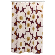 Marimekko Unikko Plum / Off White / Toffee Shower Curtain
