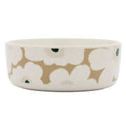 Marimekko Unikko White / Beige / Dark Green Serving Bowl