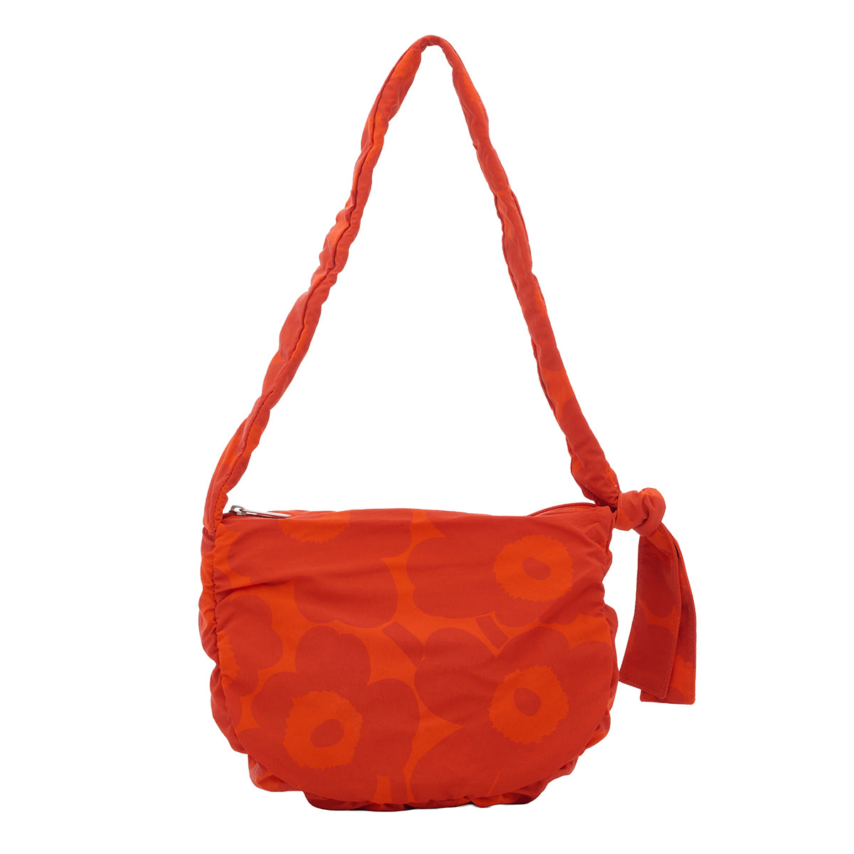 Marimekko Unikko Utu Dark Orange / Red Medium Shoulder Bag