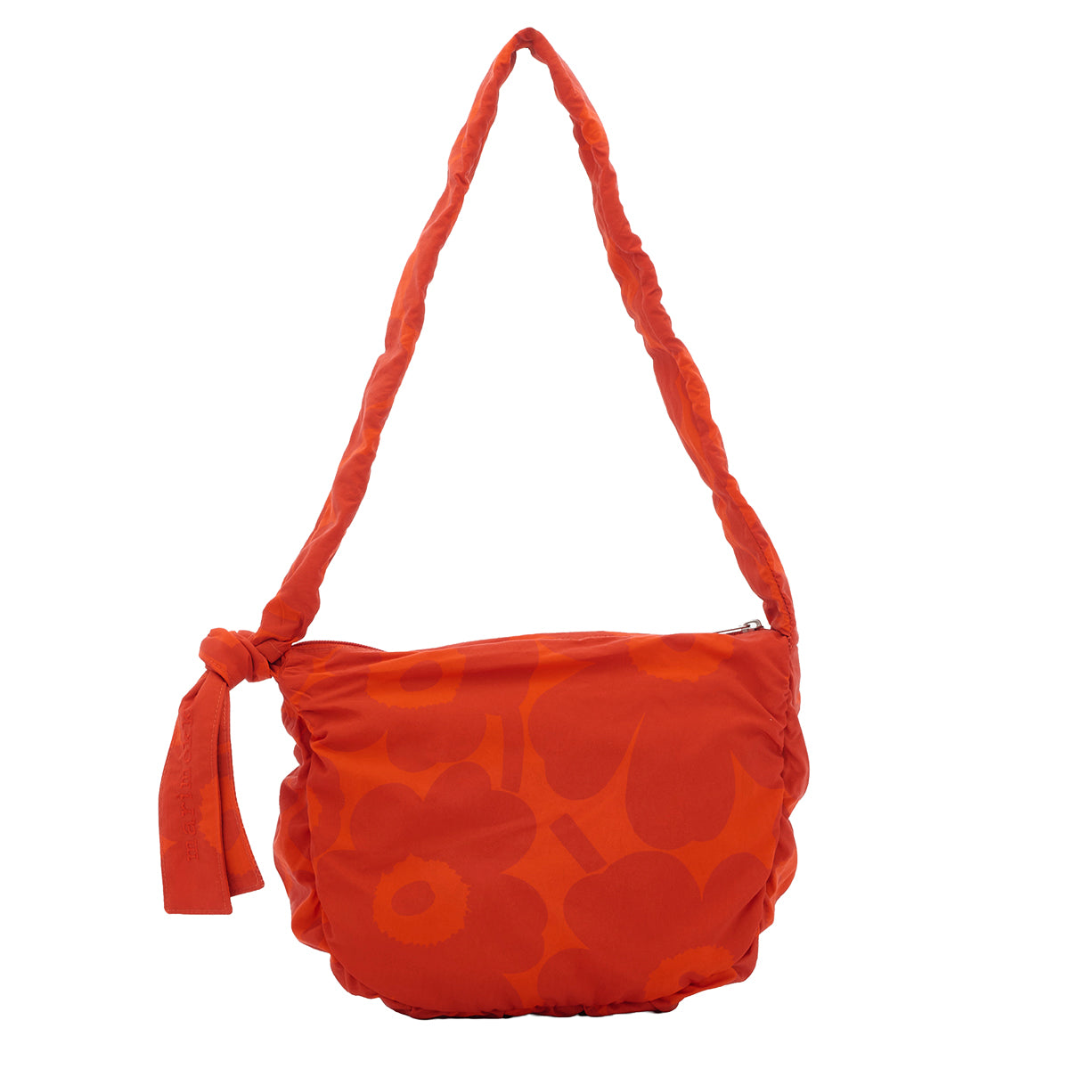 Marimekko Unikko Utu Dark Orange / Red Medium Shoulder Bag