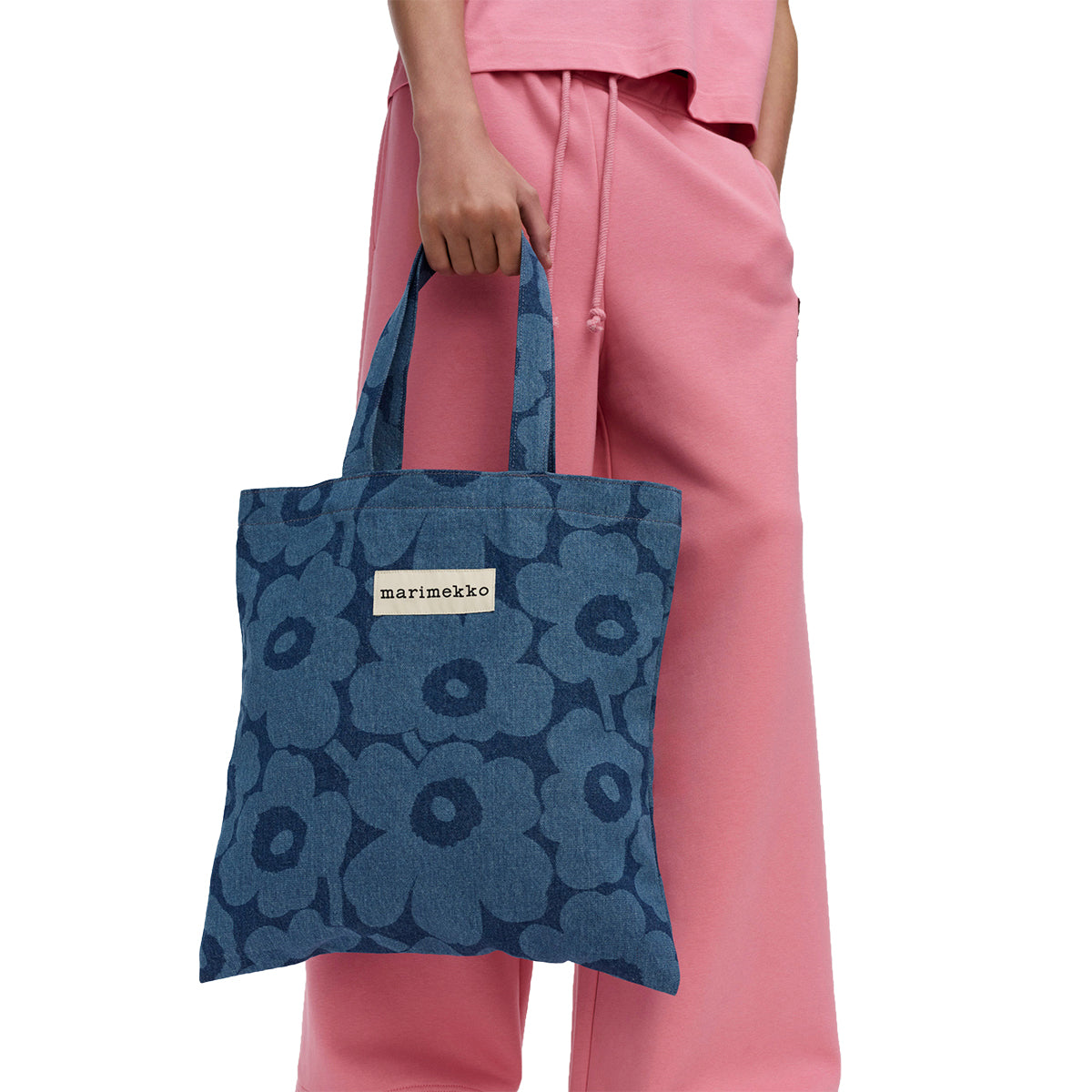 Marimekko Unikko Vankka Denim Tote Bag