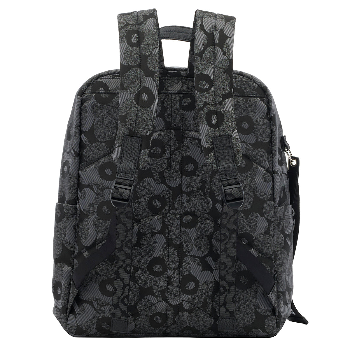 Marimekko Unikko Grey / Black Zip Top Backpack