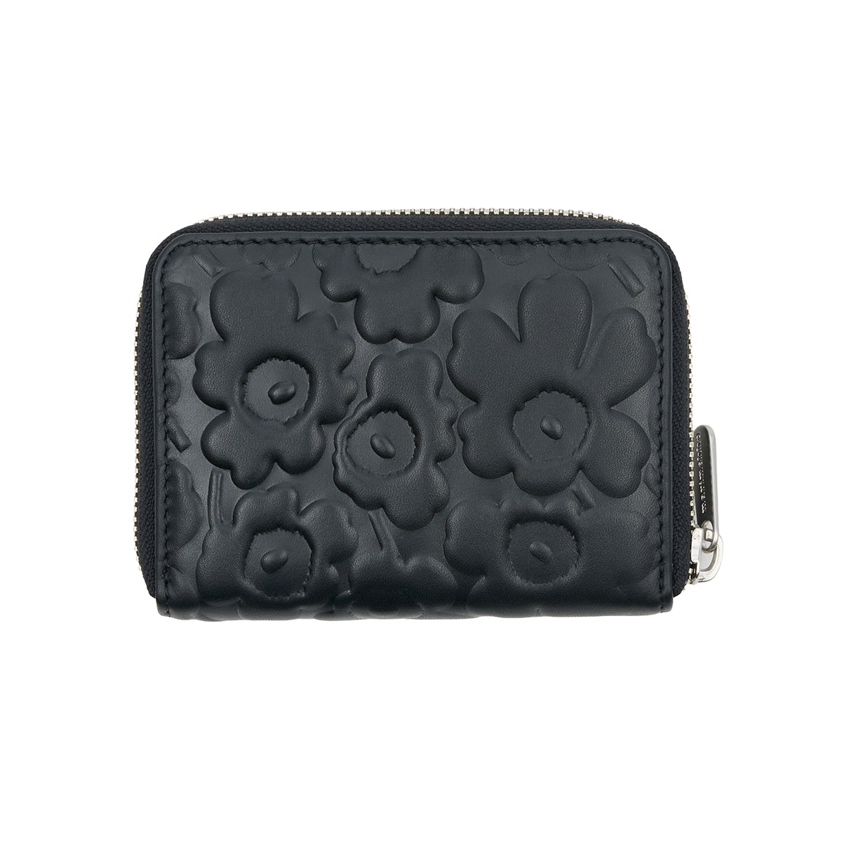 Marimekko Unikko Black Leather Card Wallet