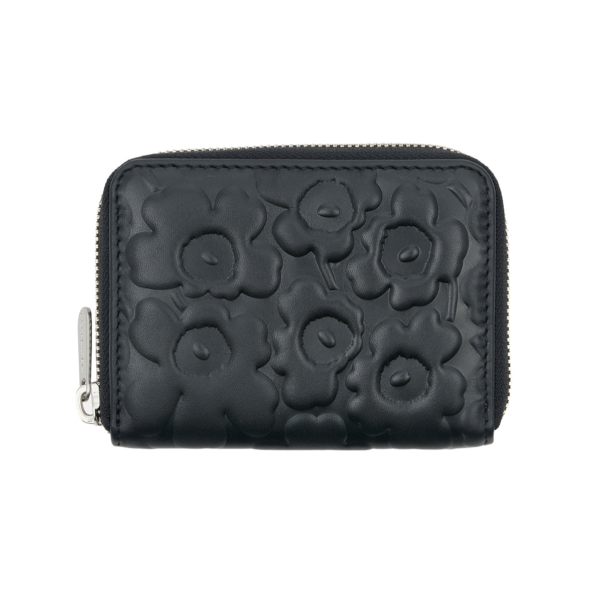 Marimekko Unikko Black Leather Card Wallet
