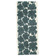 Marimekko Fiore Unikko Dark Green / Cream Sheer Wool Scarf