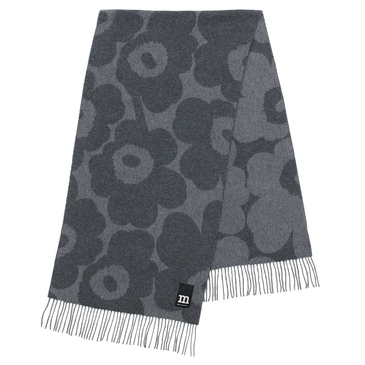 Marimekko Identtinen Unikko Grey Scarf