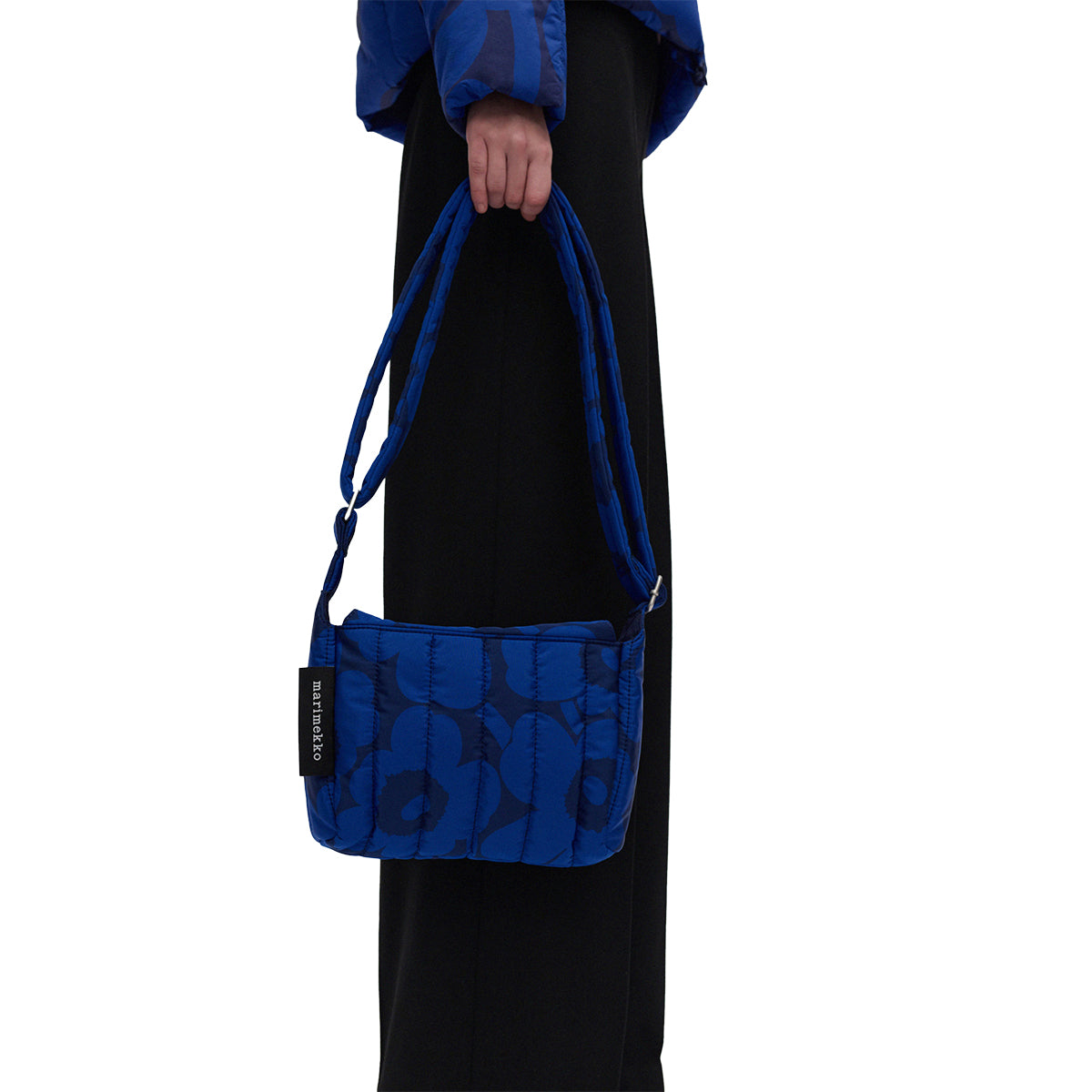 Marimekko Unikko Blue / Black Small Crossbody Shoulder Joy Bag