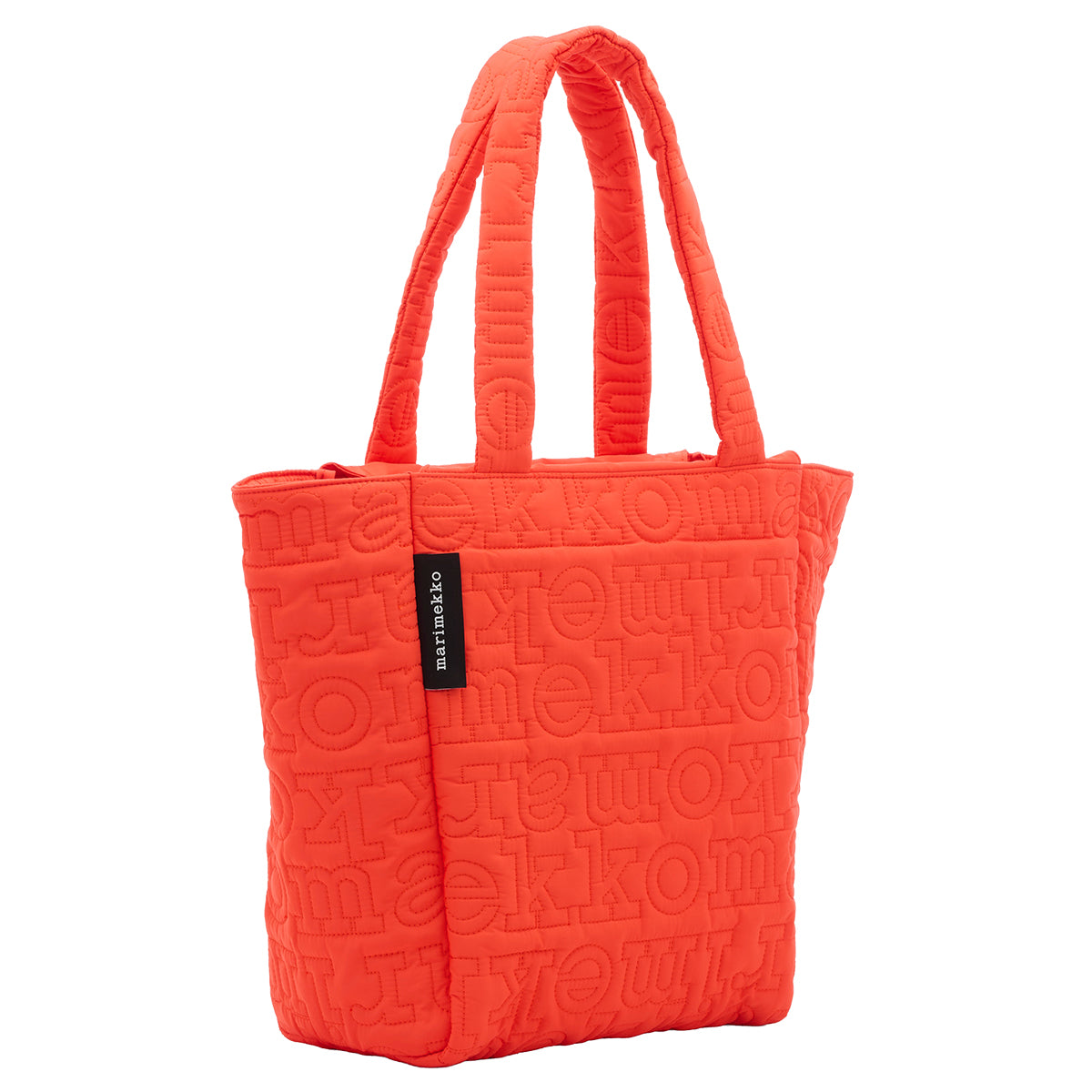 Marimekko Logo Red-Orange Medium Joy Tote Bag
