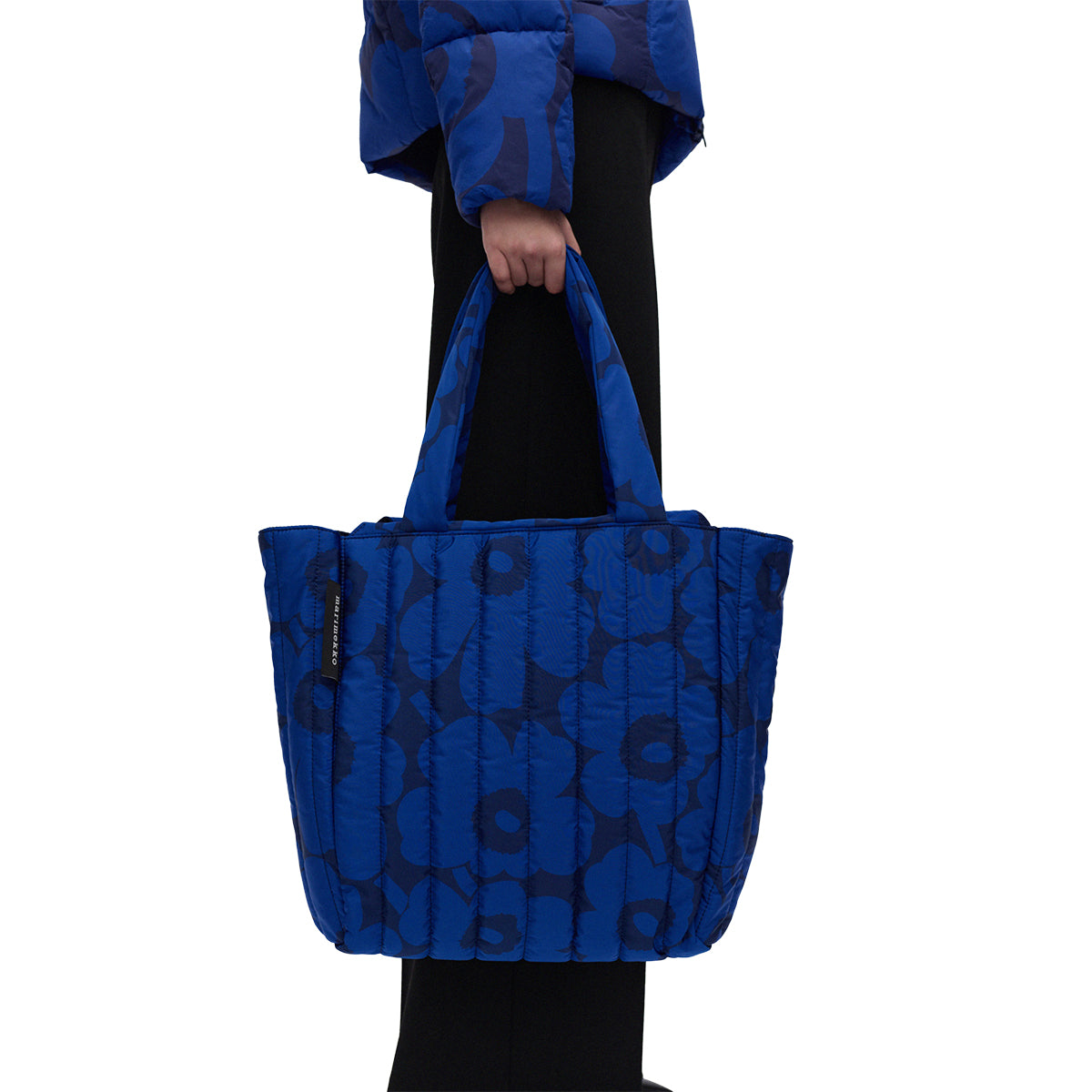Marimekko Unikko Blue / Black Medium Joy Tote Bag