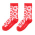 Marimekko Linjaus Unikko Red / Light Pink Socks