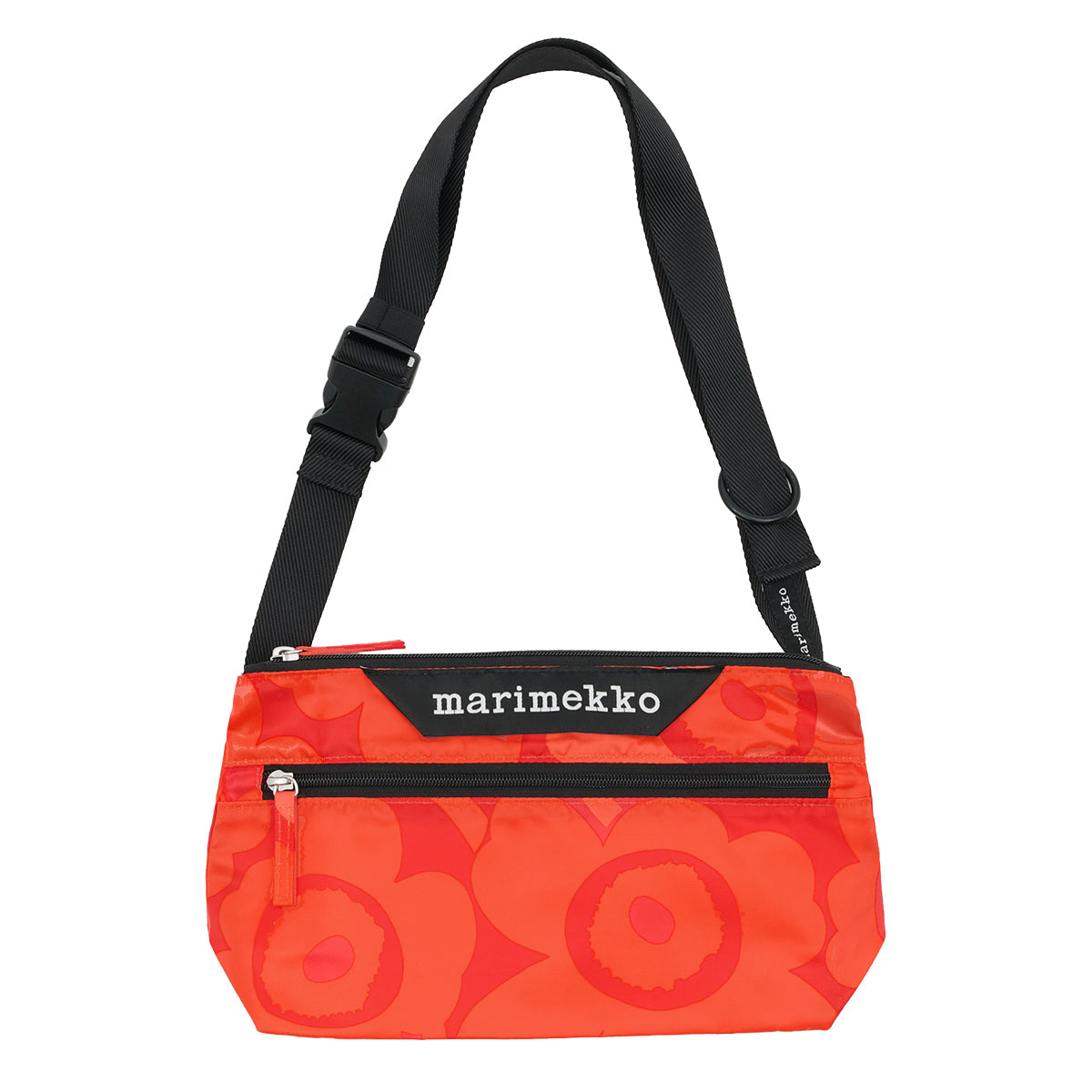 Marimekko Unikko Red / Dark Red Small Neat Crossbody Shoulder Bag