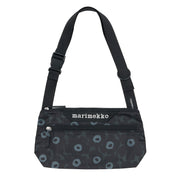 Marimekko Unikko Black / Grey Small Neat Crossbody Shoulder Bag