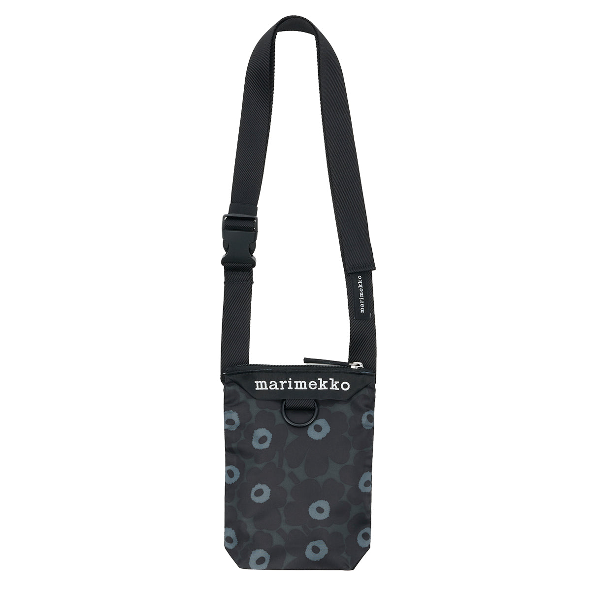 Marimekko Unikko Black / Dark Grey Neat Phone Pocket