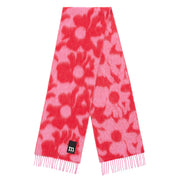 Marimekko Neljännes Lossi Pink / Red Wool Scarf