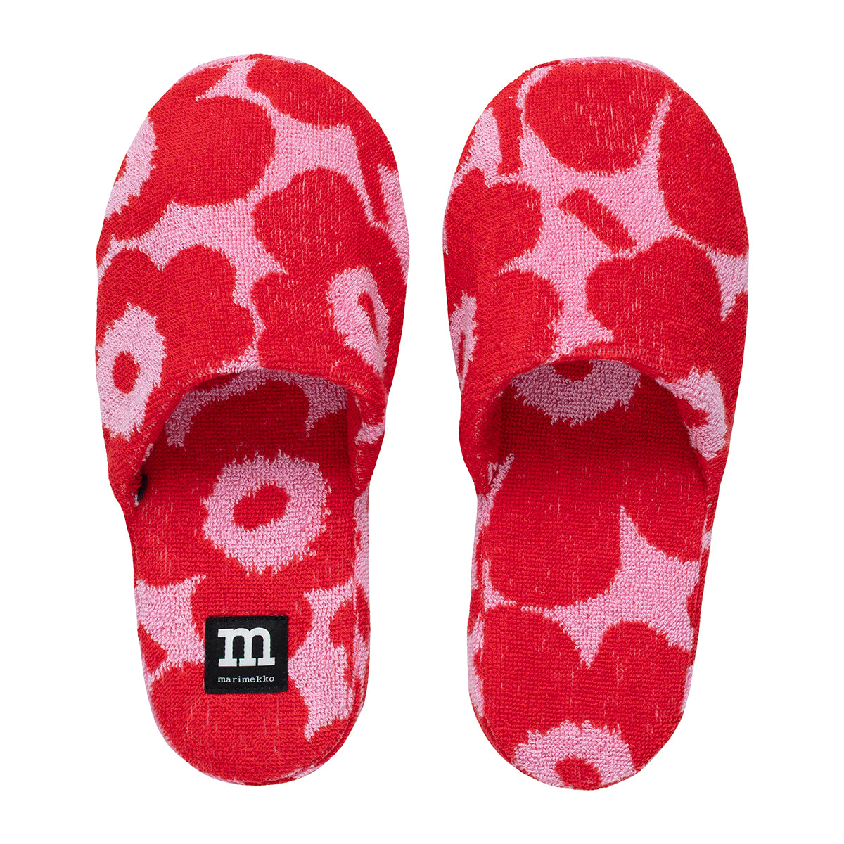 Marimekko Unikko Red / Pink Slippers