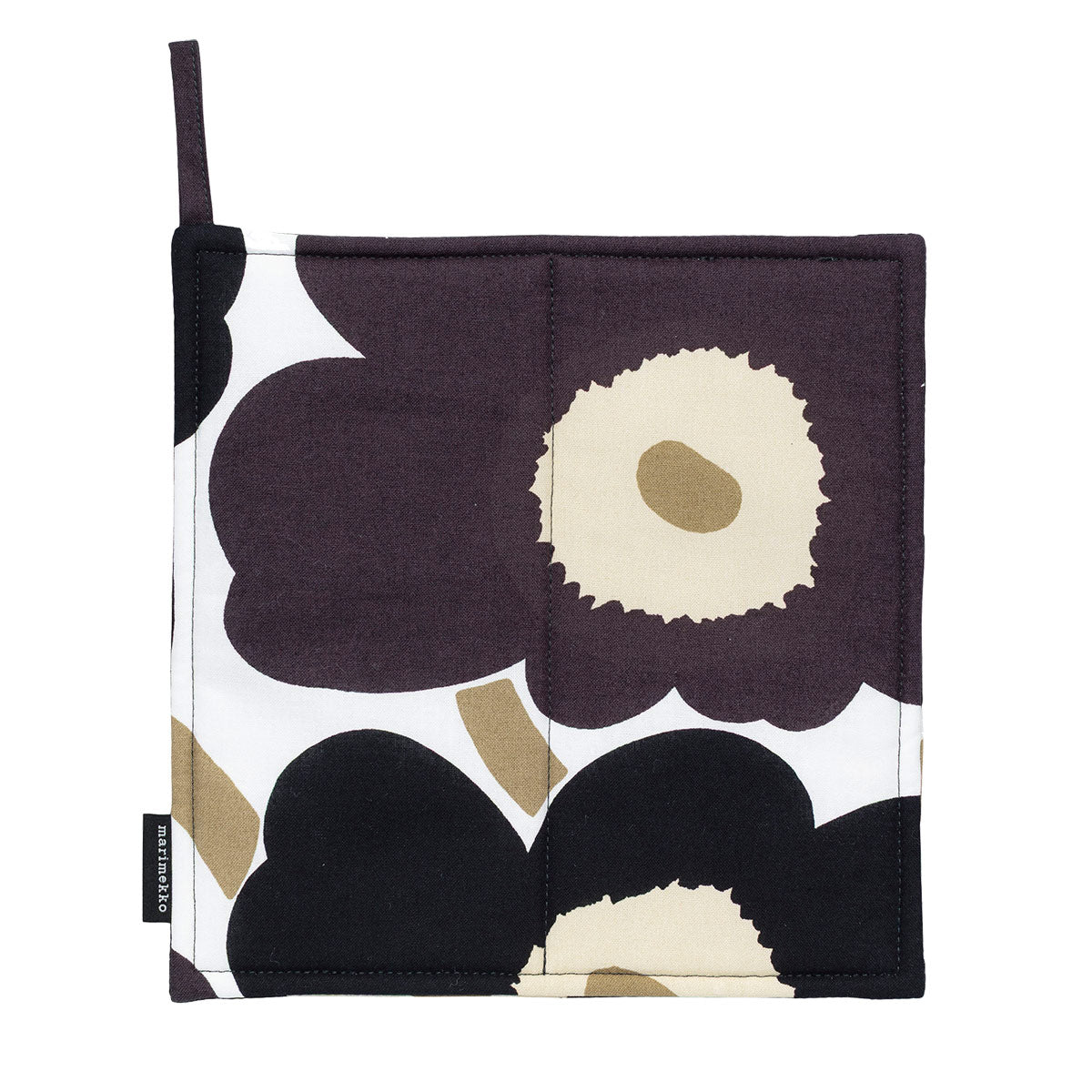 Marimekko Unikko Charcoal / White / Beige Pot Holder