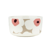 Marimekko Unikko Pink / Tan / Brown Soup / Cereal Bowl