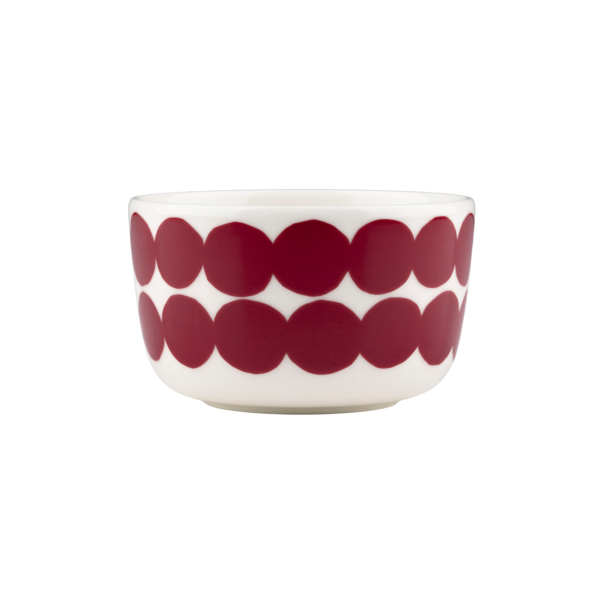 Marimekko Rasymatto Dark Red / White Dessert Bowl