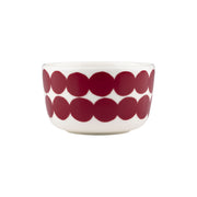 Marimekko Rasymatto Dark Red / White Dessert Bowl