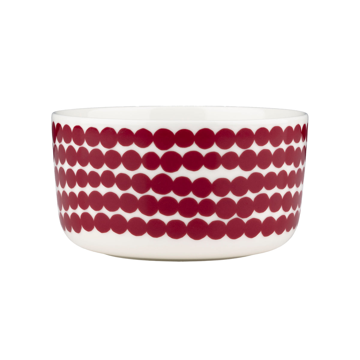 Marimekko Rasymatto Dark Red / White Soup / Cereal Bowl