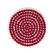 Marimekko Rasymatto Dark Red / White Salad Plate