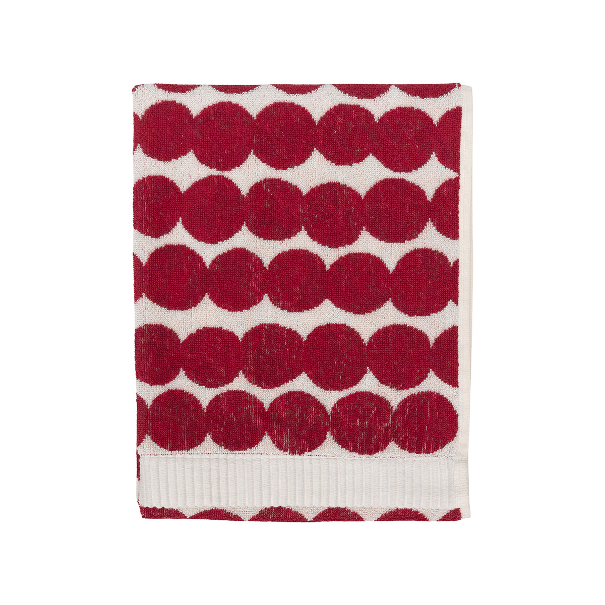 Marimekko Rasymatto Dark Red / White Hand Towel