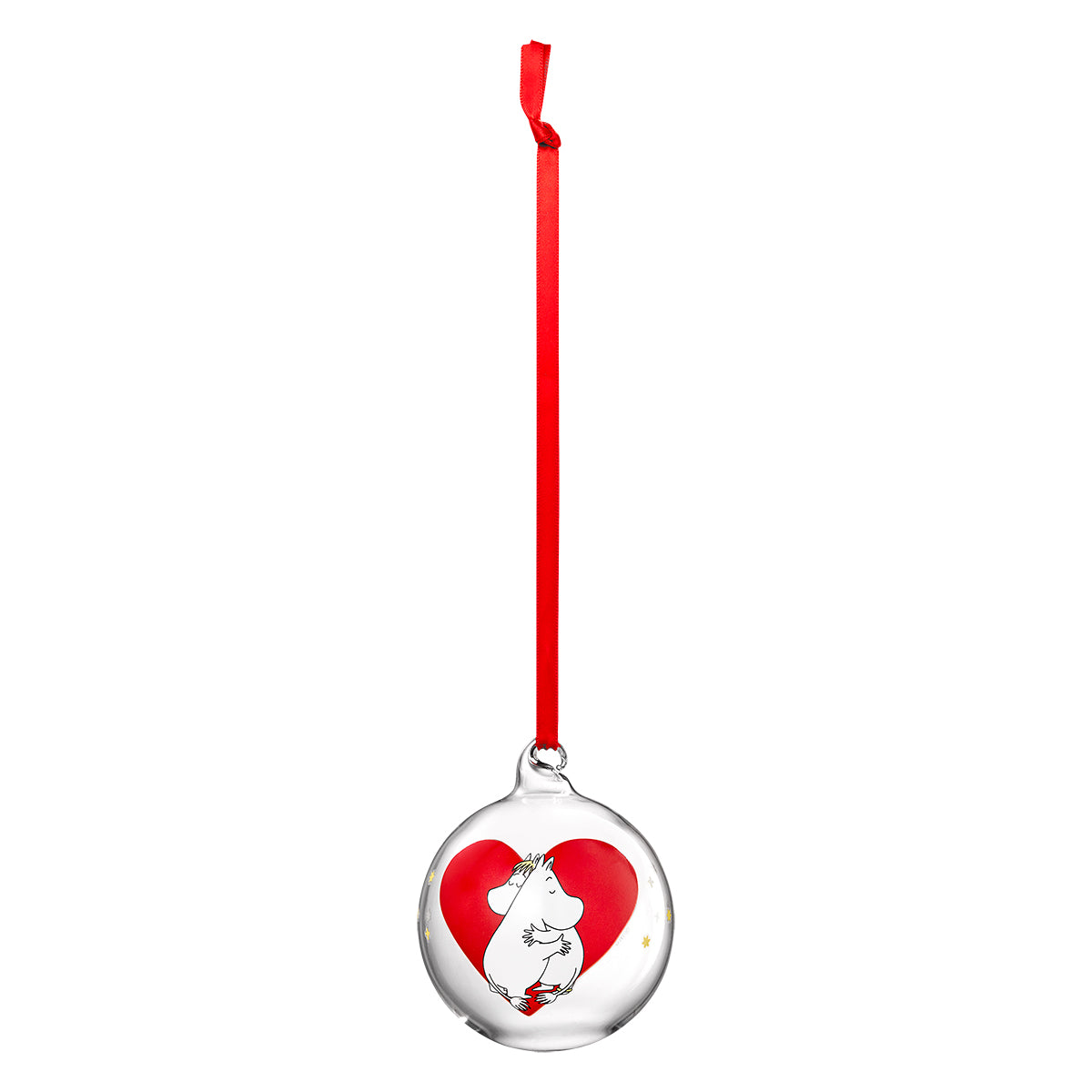 Muurla Moomin Heart Glass Ball Ornament